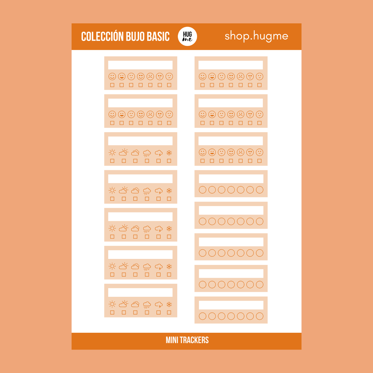 Pack Bujo Basic Orange COMPLETO