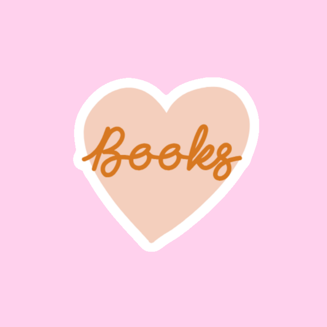 Pegatina Corazón Books