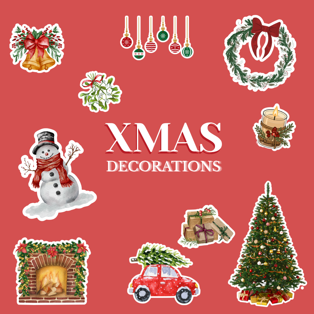 Hoja pegatinas Xmas Decorations