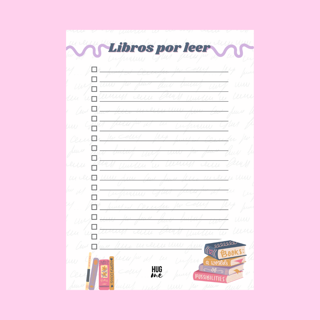 Hoja Journal · Libros por leer