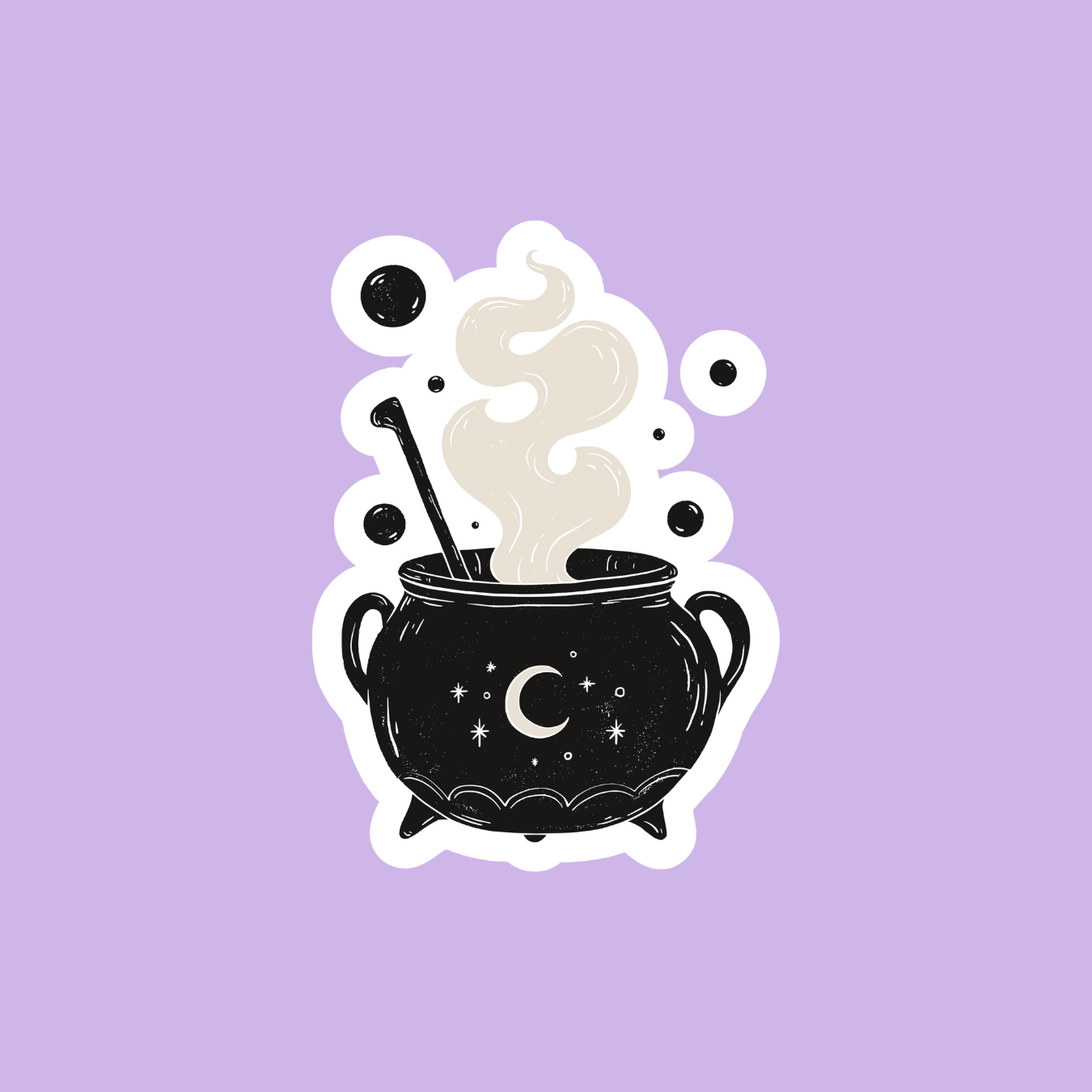 Hoja pegatinas Witchy