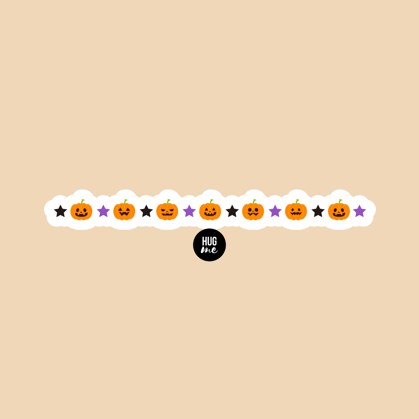 Hoja pegatinas Halloween