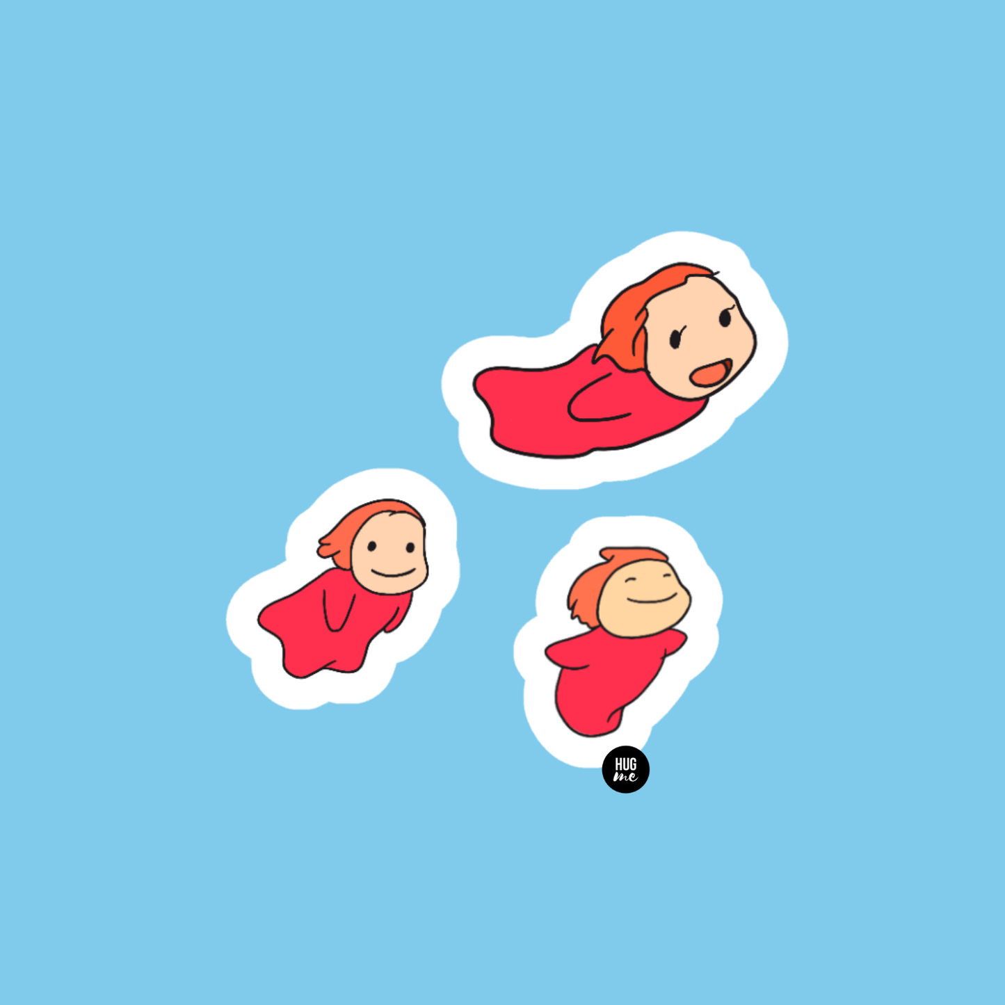 Hoja pegatinas Ponyo