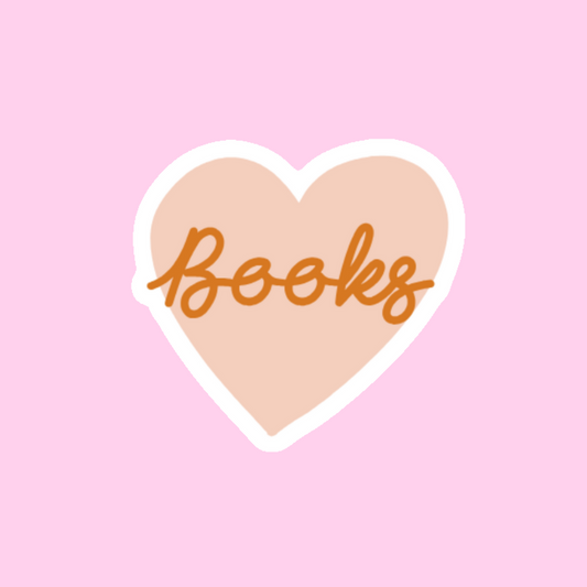 Pegatina Corazón Books