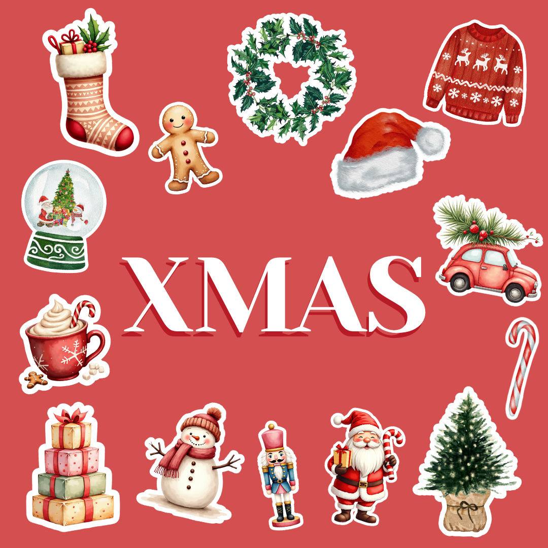 Hoja pegatinas Xmas