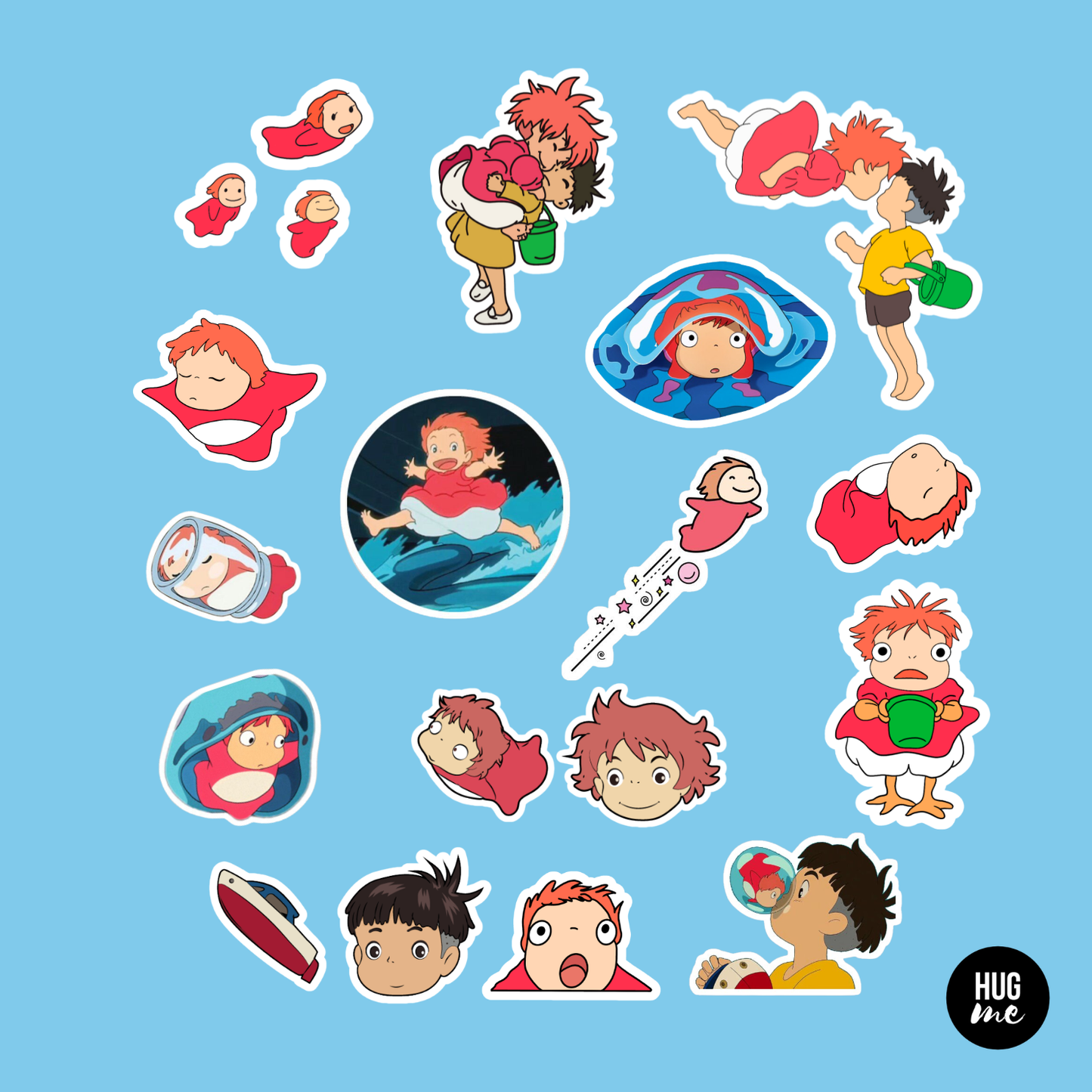 Hoja pegatinas Ponyo