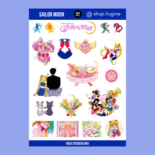 Hoja pegatinas Sailor Moon