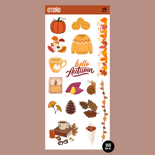 Hoja pegatinas Otoño