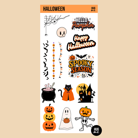 Hoja pegatinas Halloween