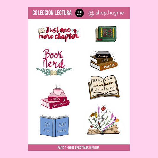 Hoja pegatinas Lectura Pack 1