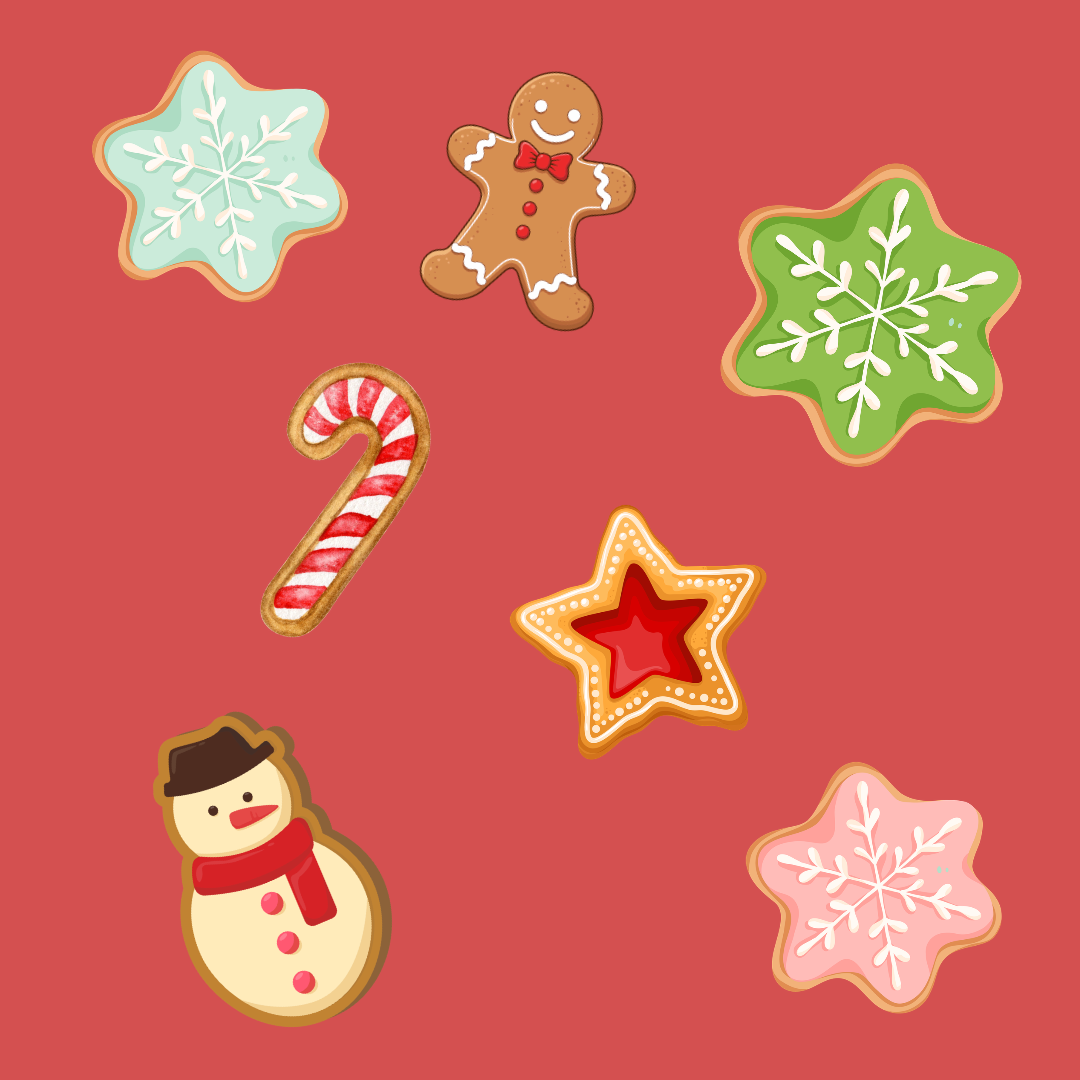 Hoja pegatinas Xmas Cookies