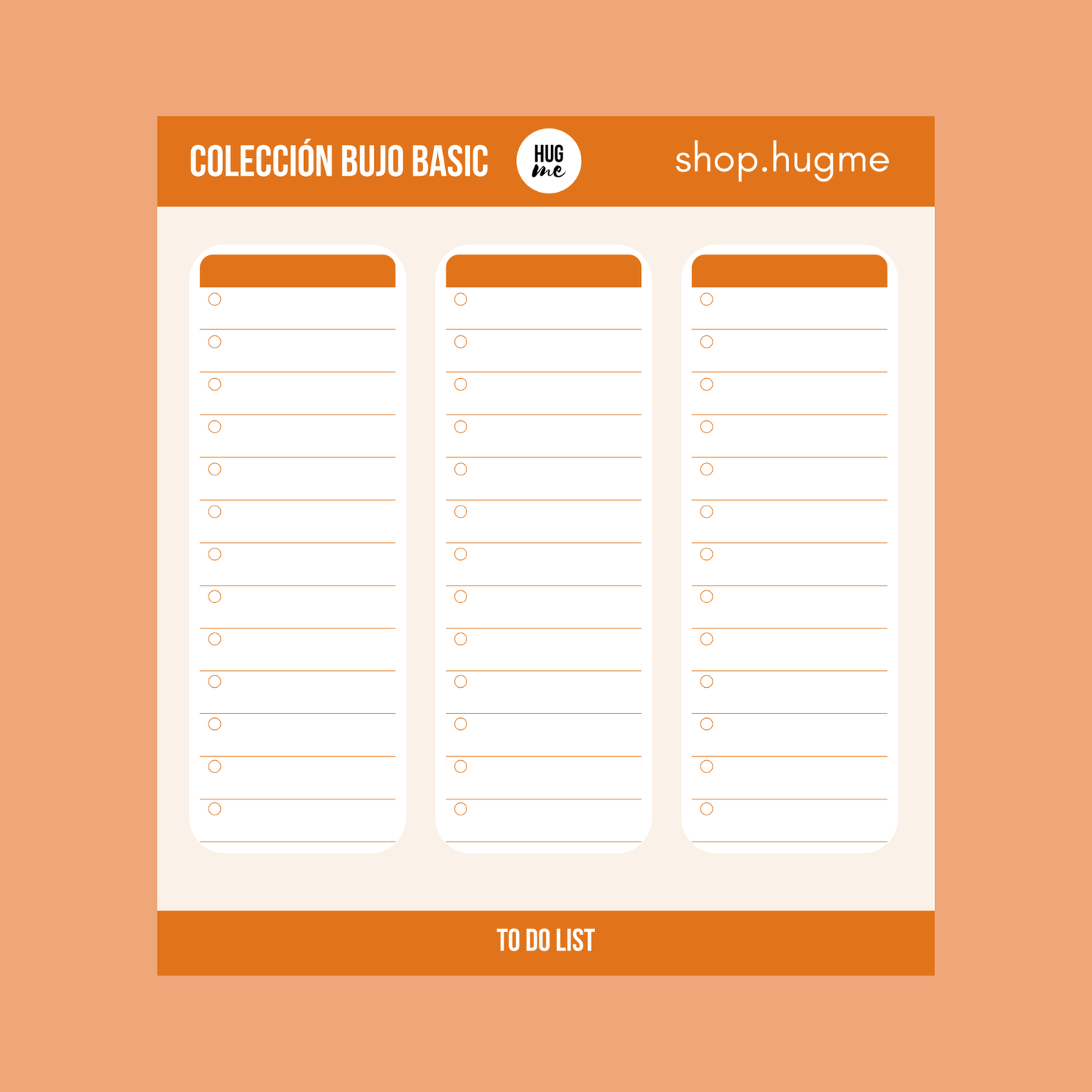 Pack Bujo Basic Orange COMPLETO