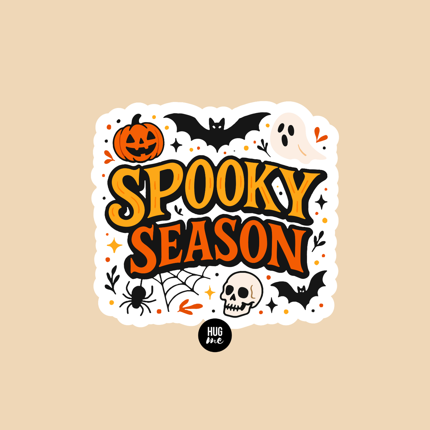Hoja pegatinas Halloween