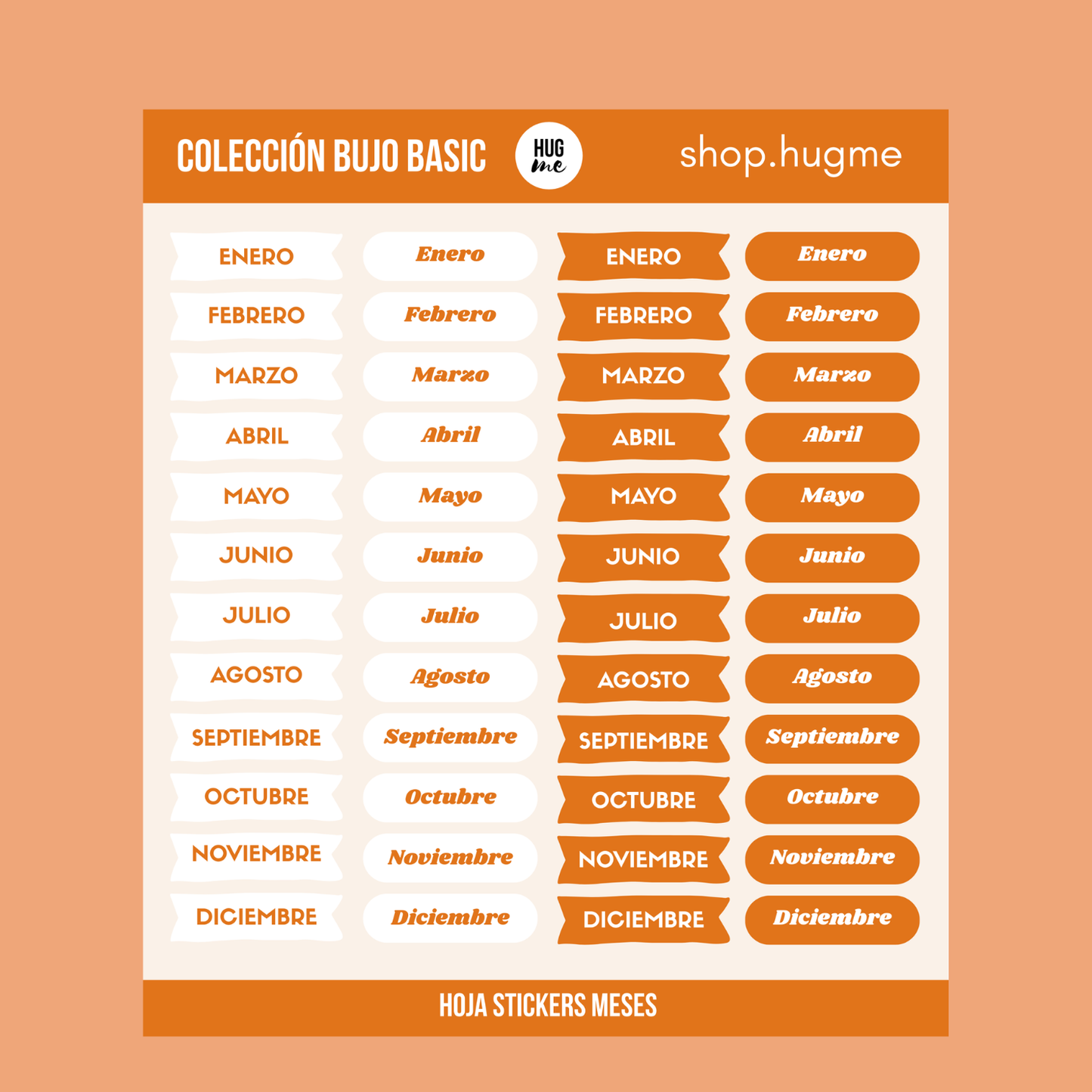 Pack Bujo Basic Orange COMPLETO