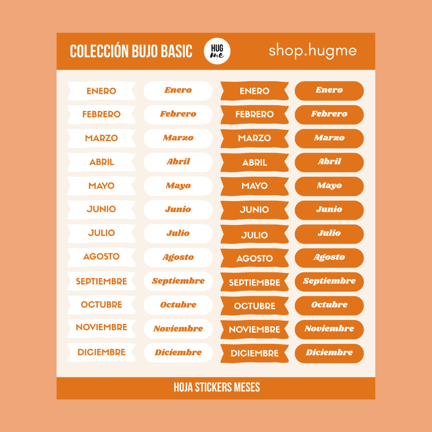 Pack Bujo Basic Orange COMPLETO