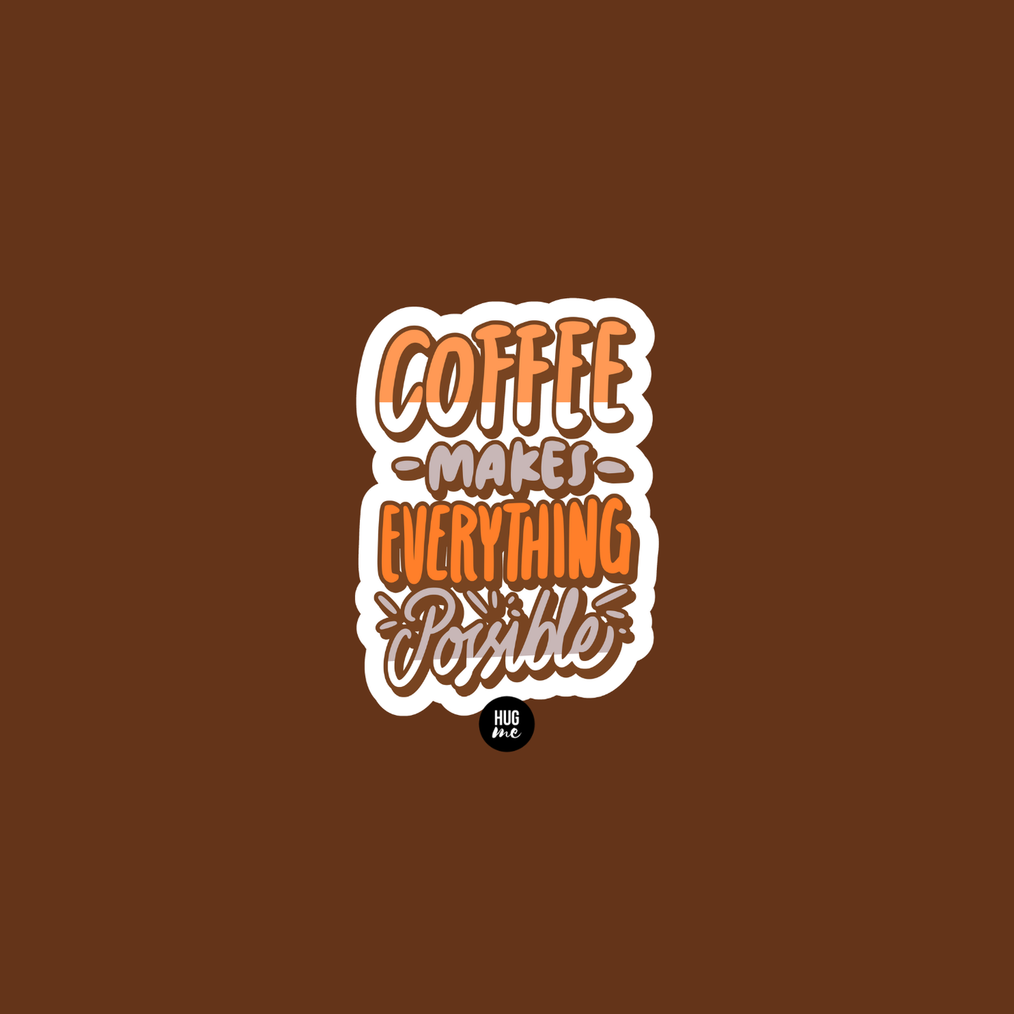 Hoja pegatinas Coffee Quotes