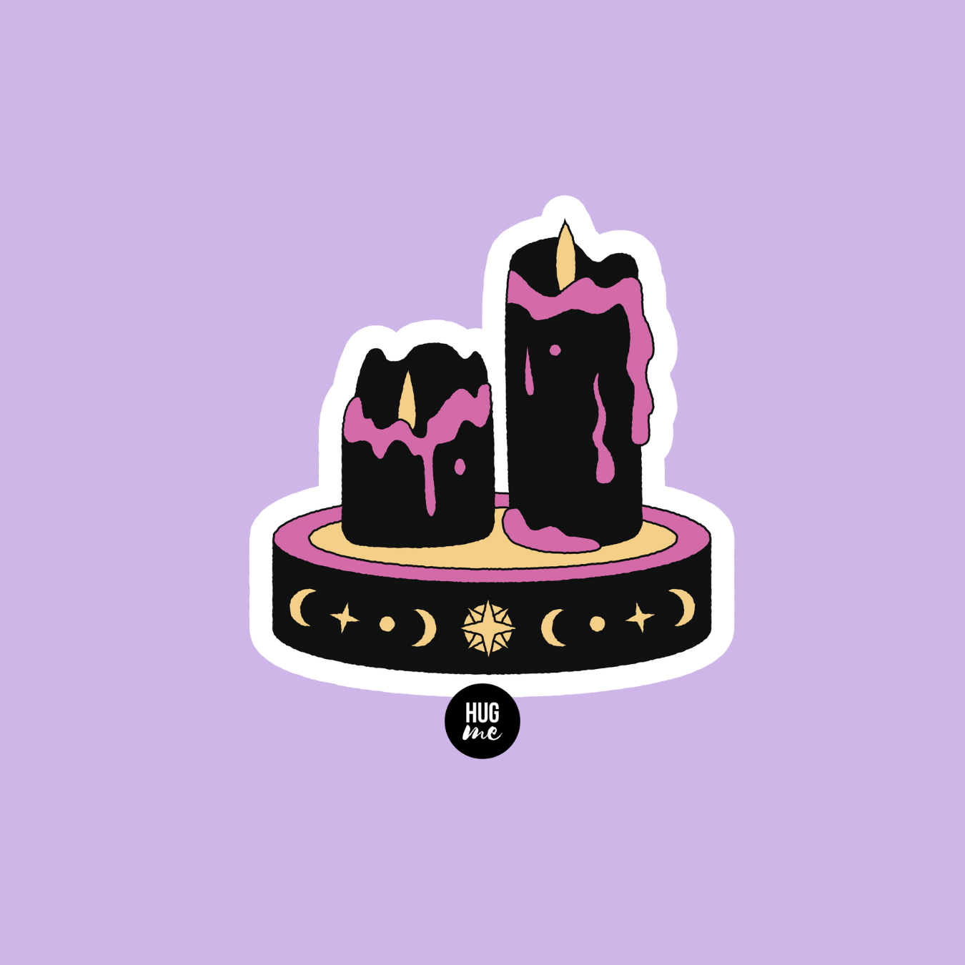 Hoja pegatinas Witchy