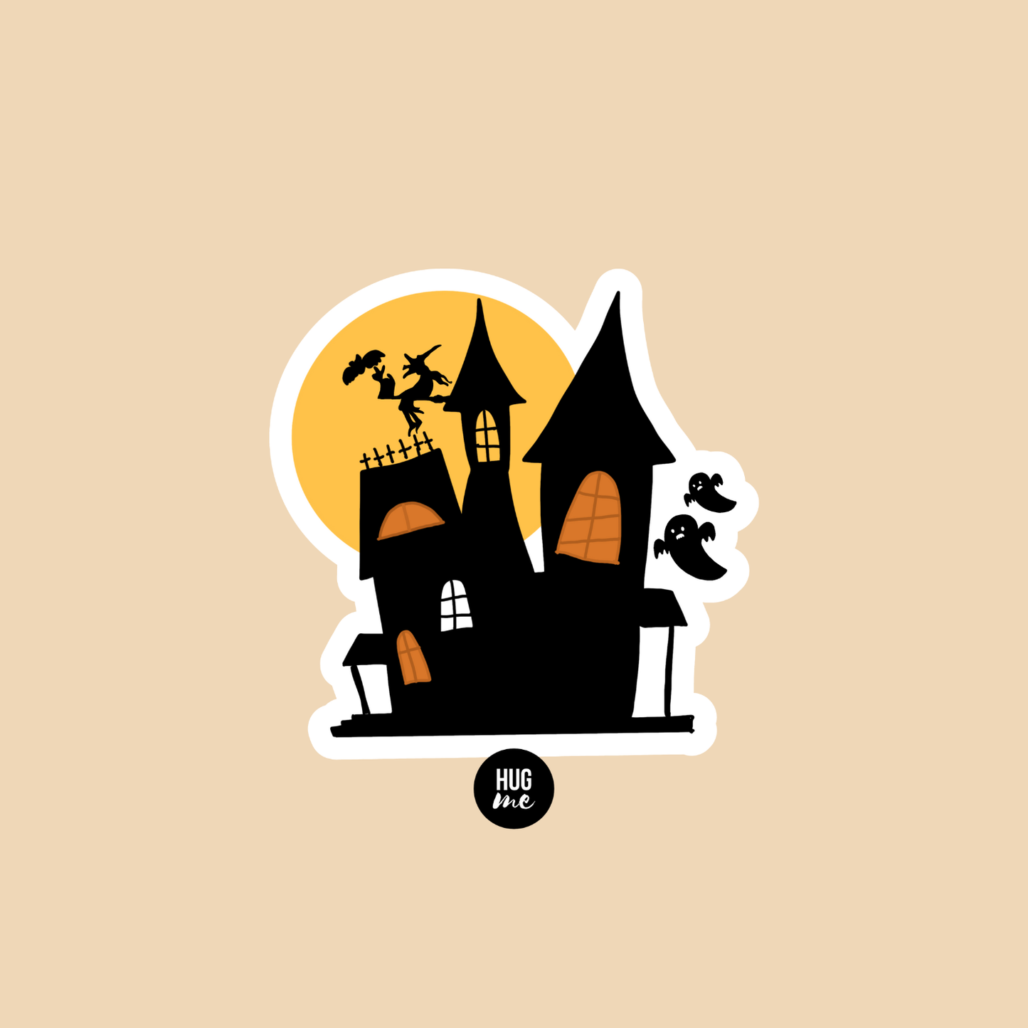 Hoja pegatinas Halloween