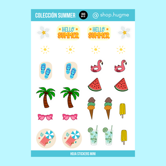 Hoja pegatinas Summer