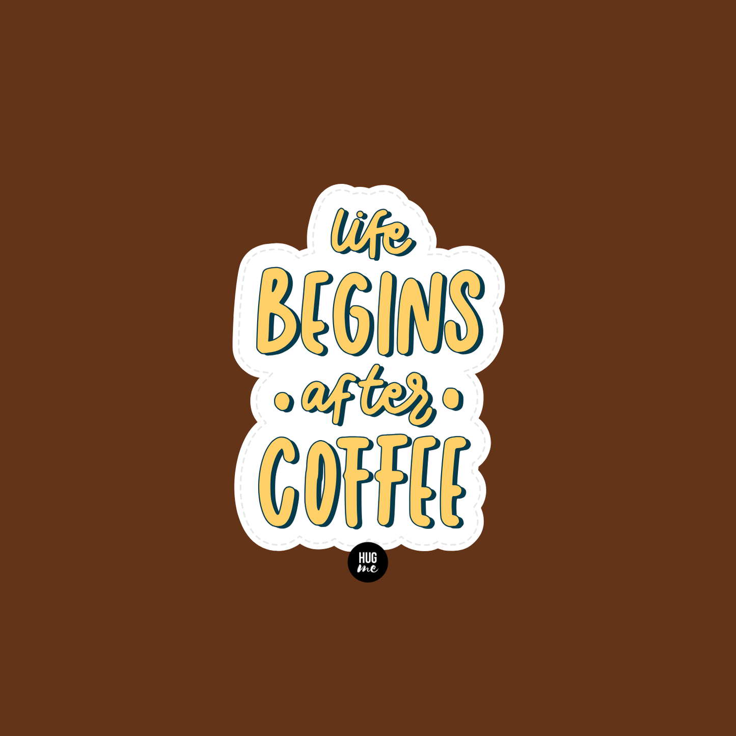 Hoja pegatinas Coffee Quotes