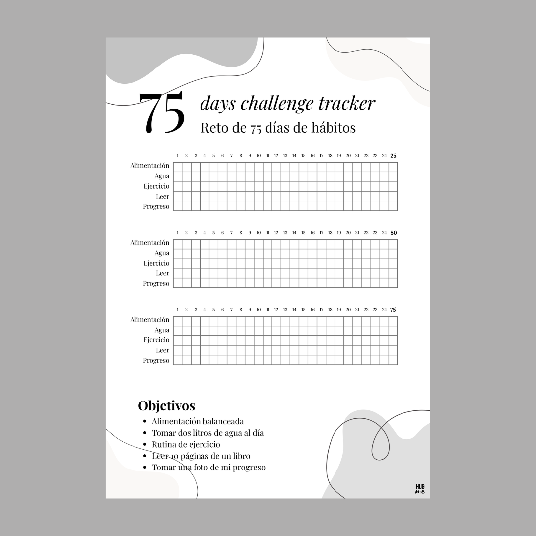 Hoja Journal · 75 day challenge