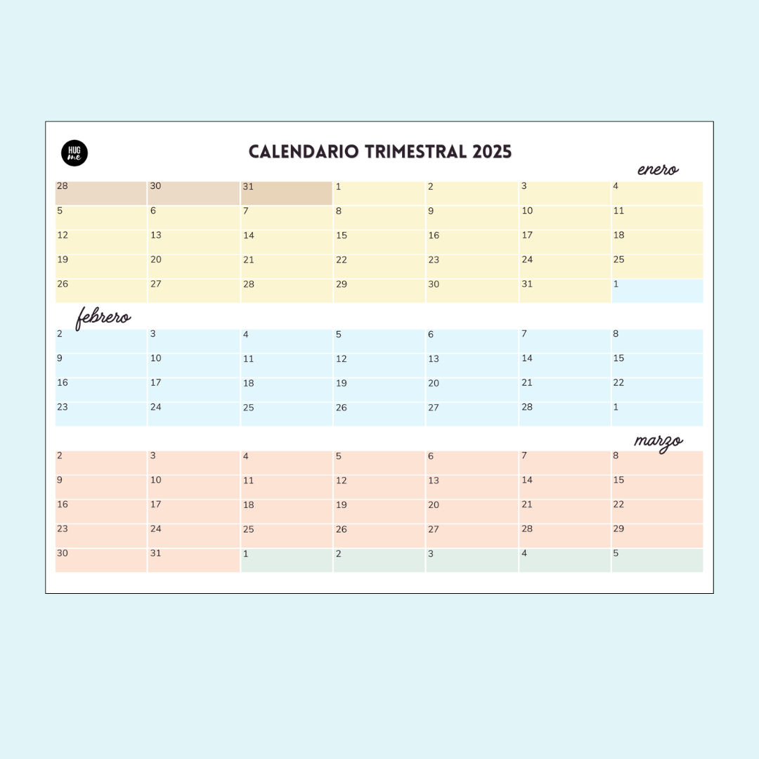 Calendario Trimestral 2026