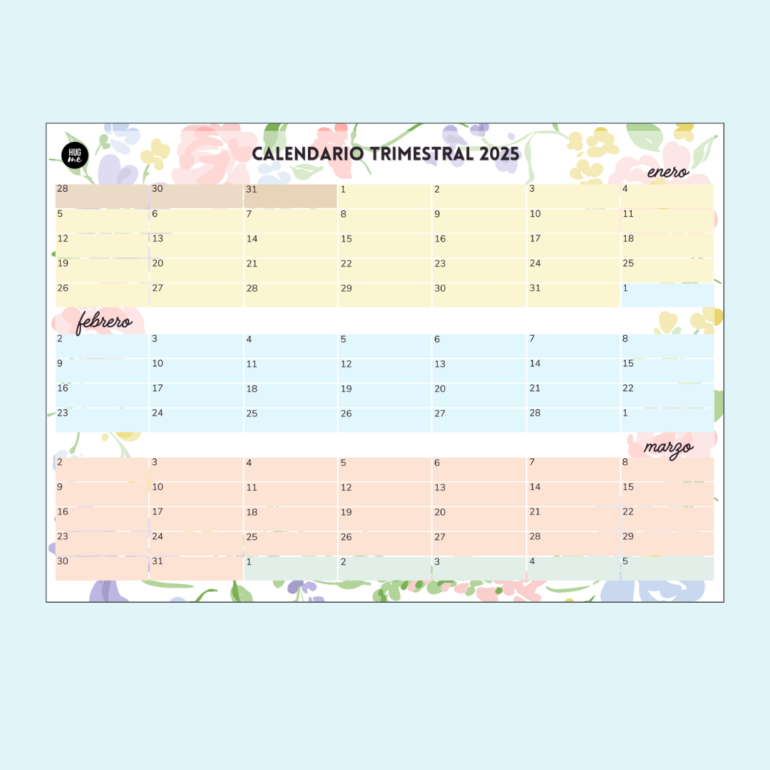 Calendario Trimestral 2026