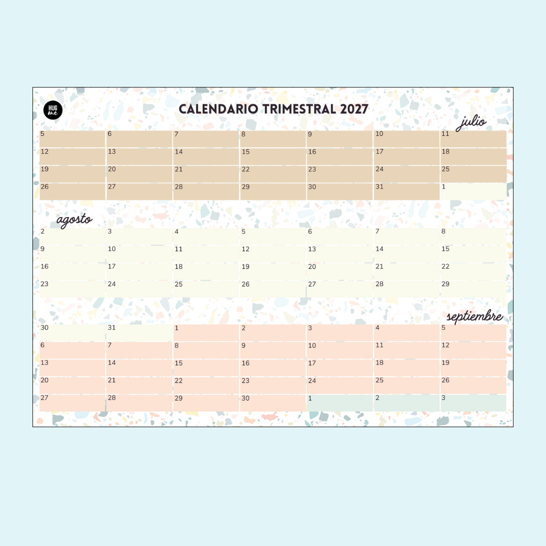 Calendario Trimestral 2027