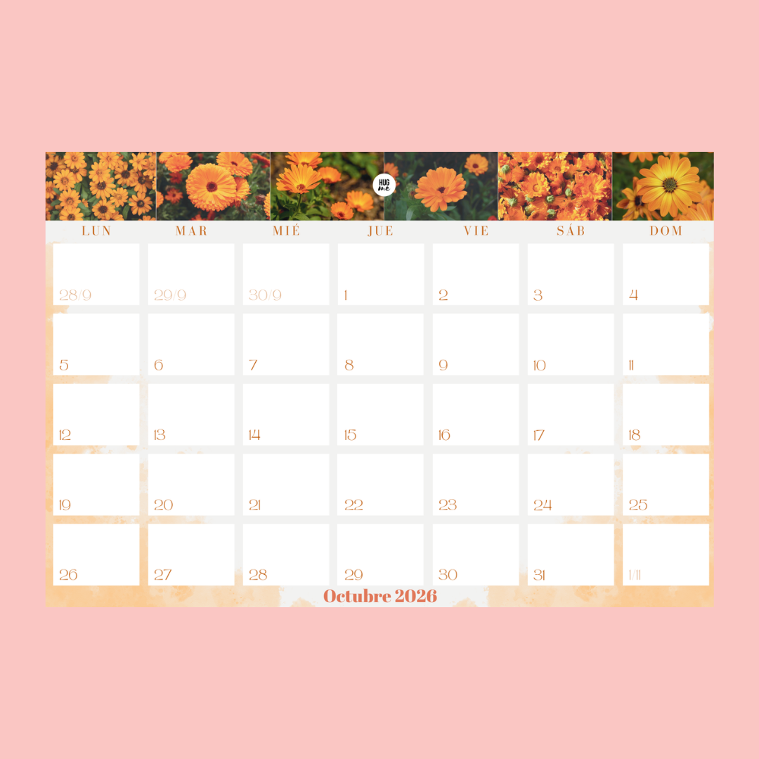 Calendario Anual 2026 A4