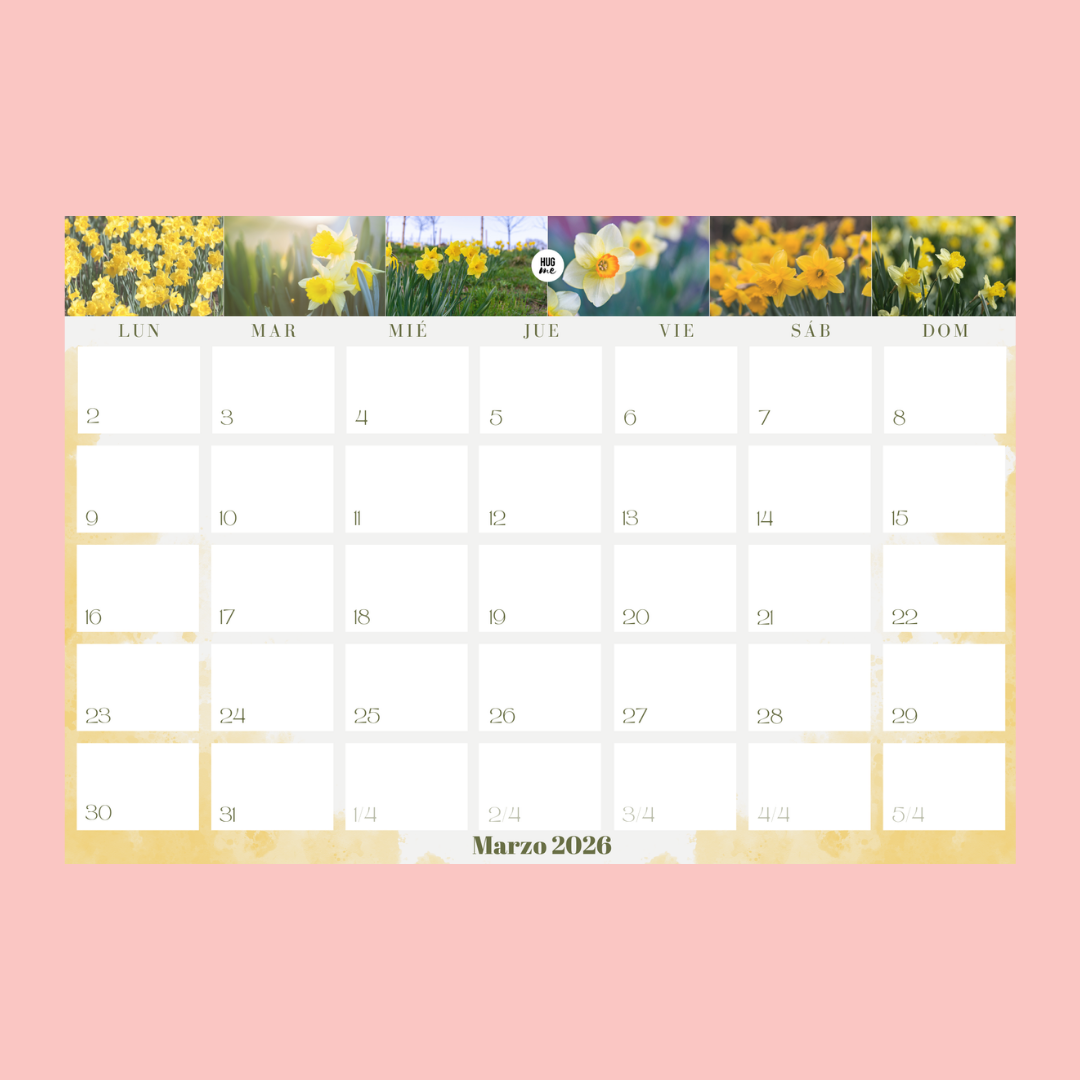 Calendario Anual 2026 A4