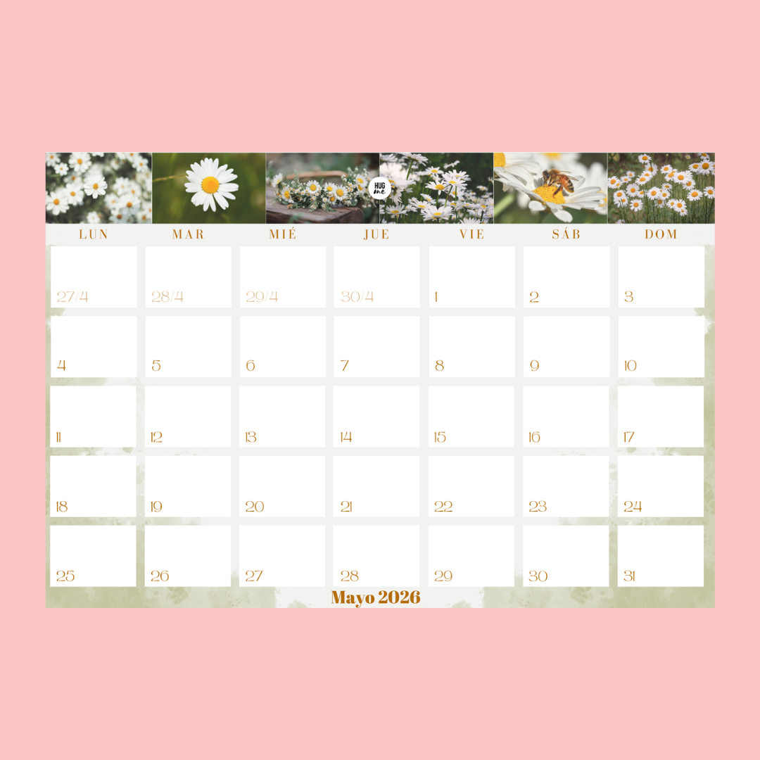 Calendario Anual 2026 A4