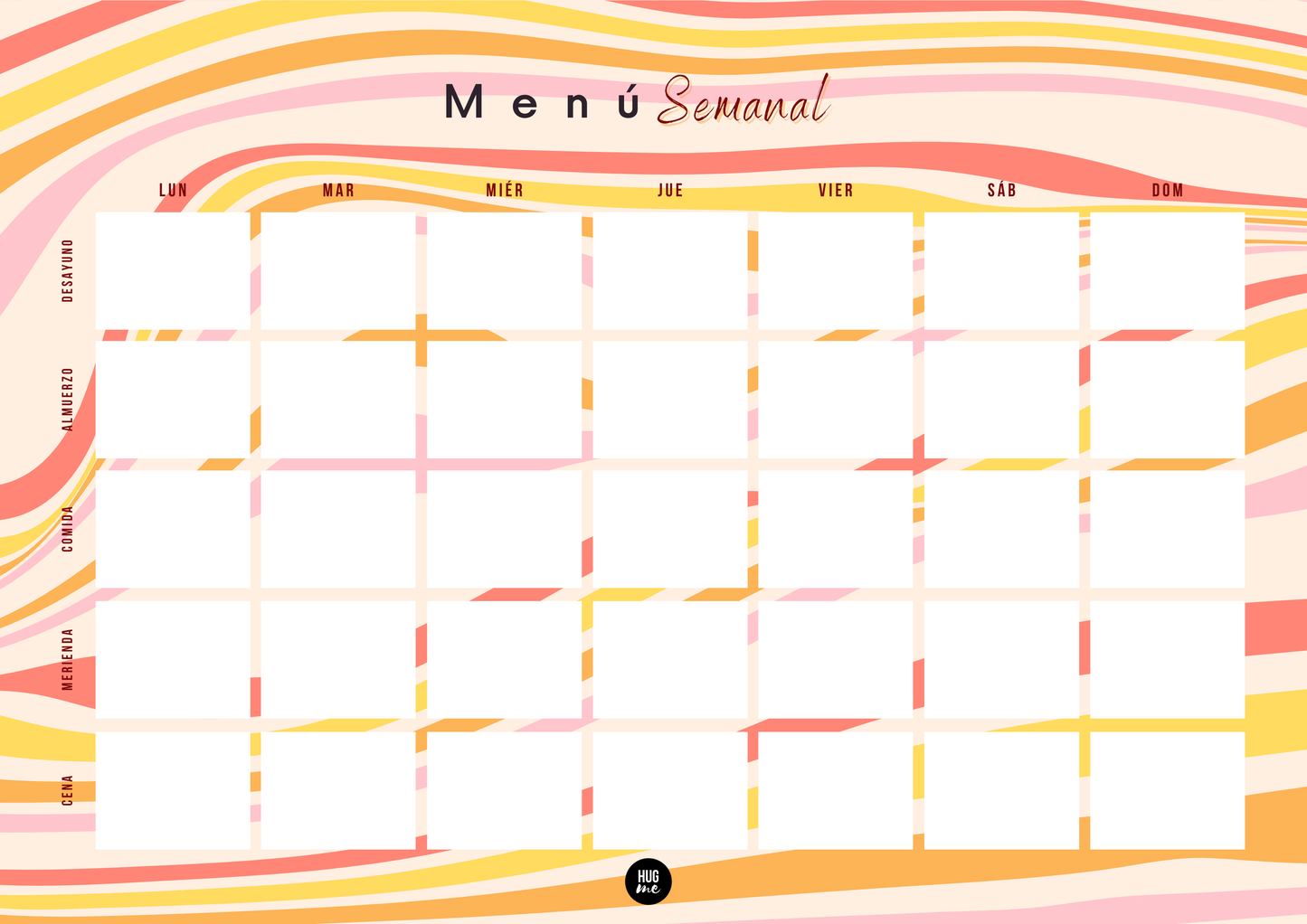 Planificador Menú A4