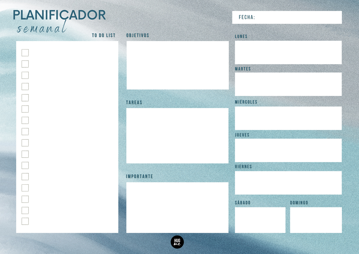 Planificador semanal A4
