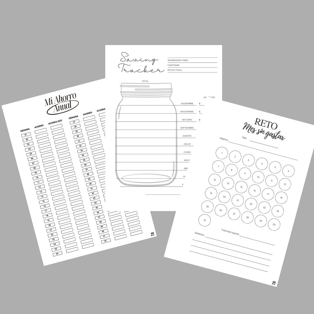 Pack Hojas Journal Ahorro